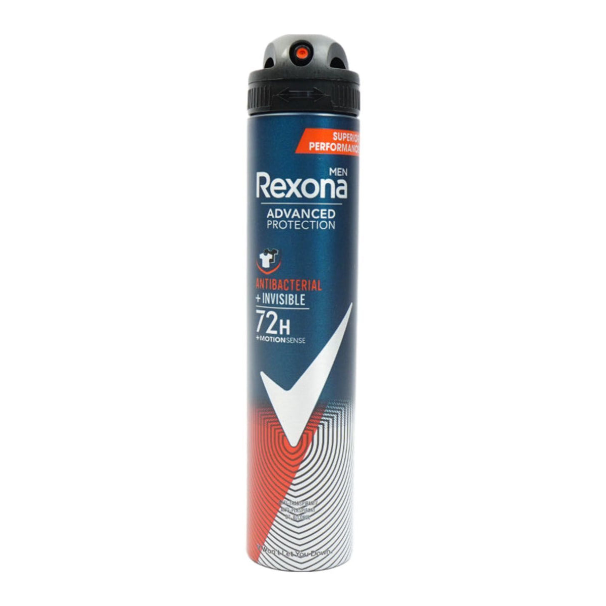 Rexona Men Deodorant Antibacterial Invisible 72H 200ml