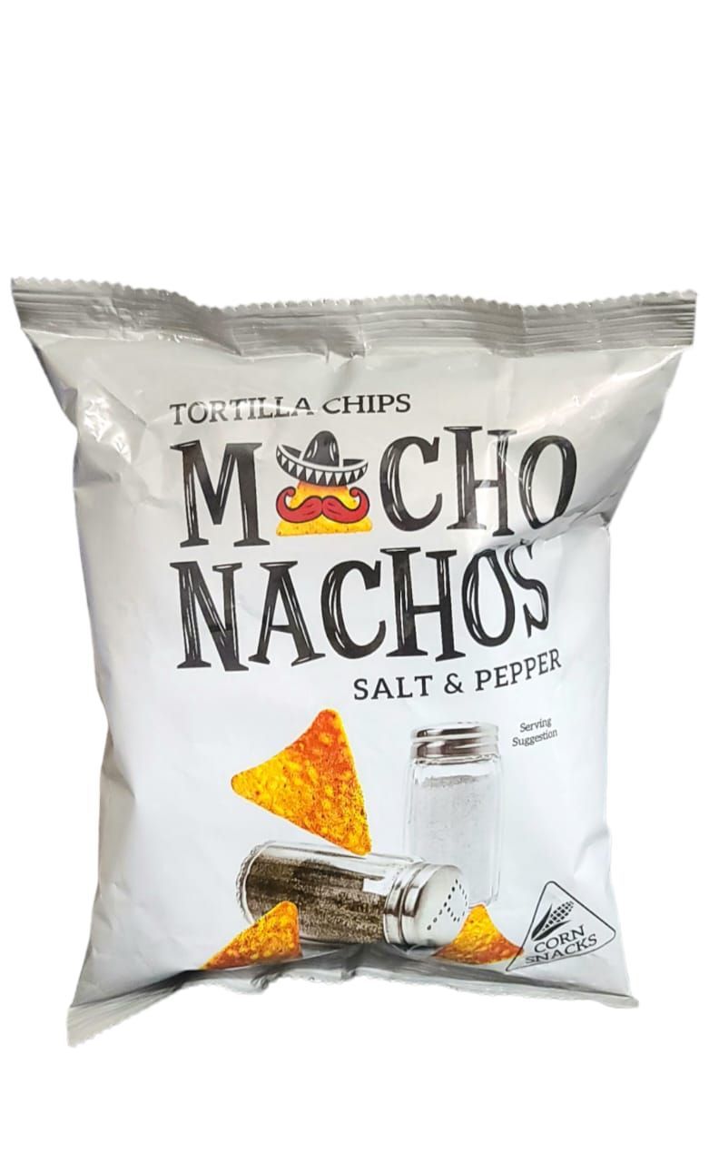 Macho Nachos Tortilla Chips Salt & Pepper 32g