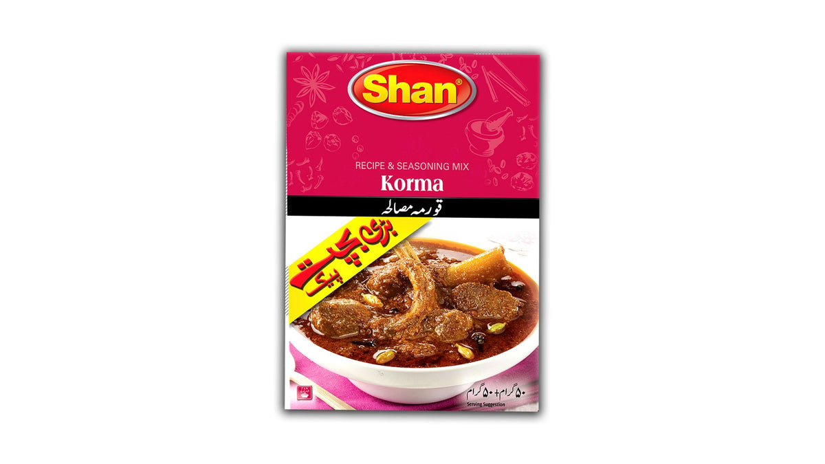 Shan Korma Recipe Masala Double Packets 100g
