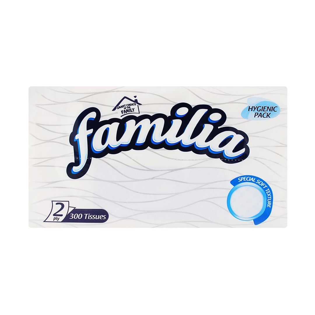 Familia Facial Tissue Pop Up Box 2 Ply 300 Pieces