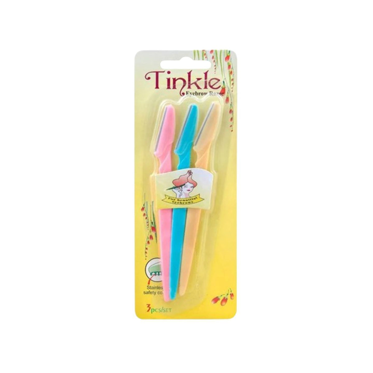 Tinkle Eyebrow Razor (Pack) 3 Pieces