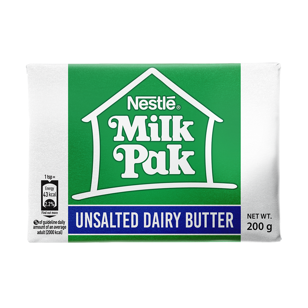 Milk Pak Dairy Butter Unsalted 200g