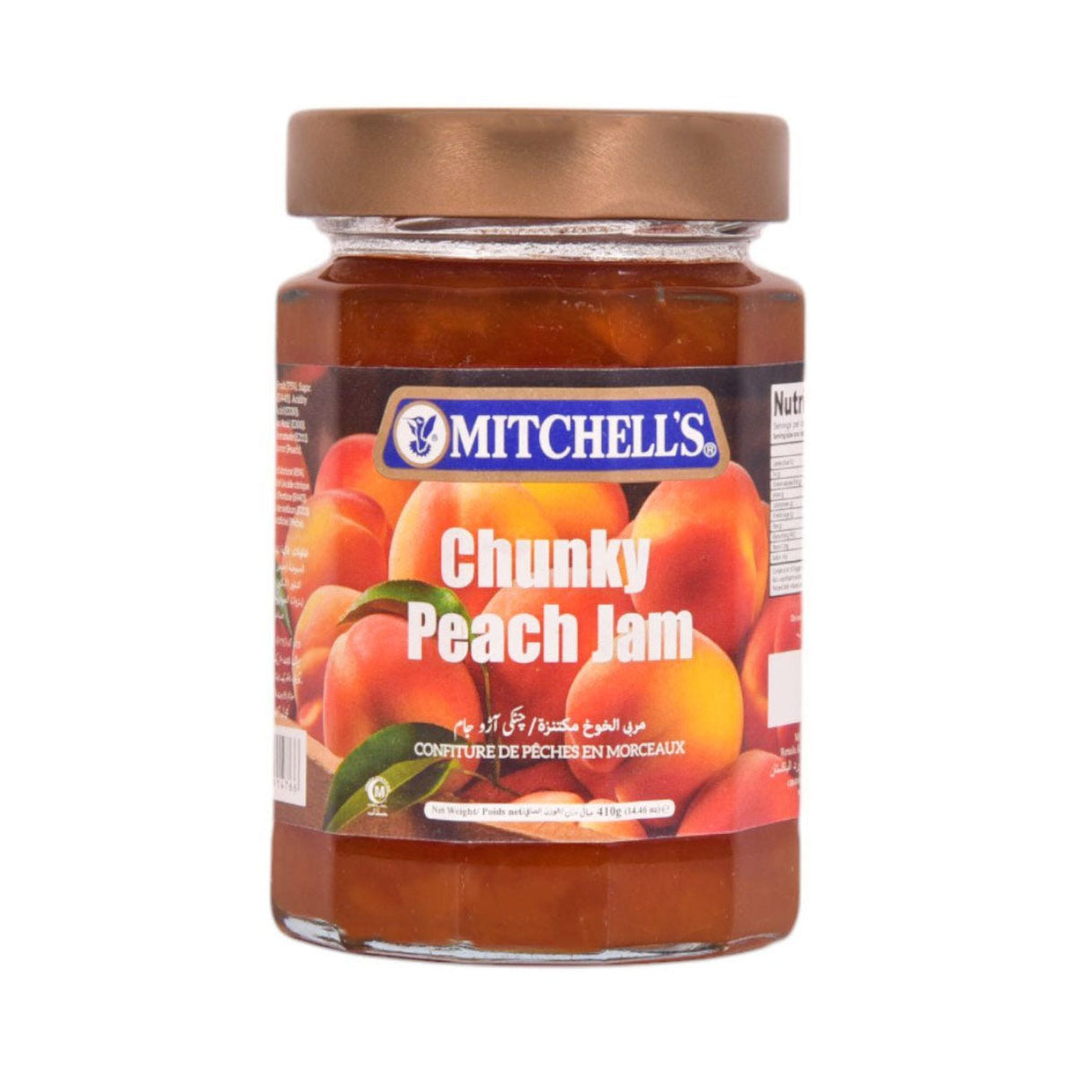 Mitchells Chunky Peach Jam 410g