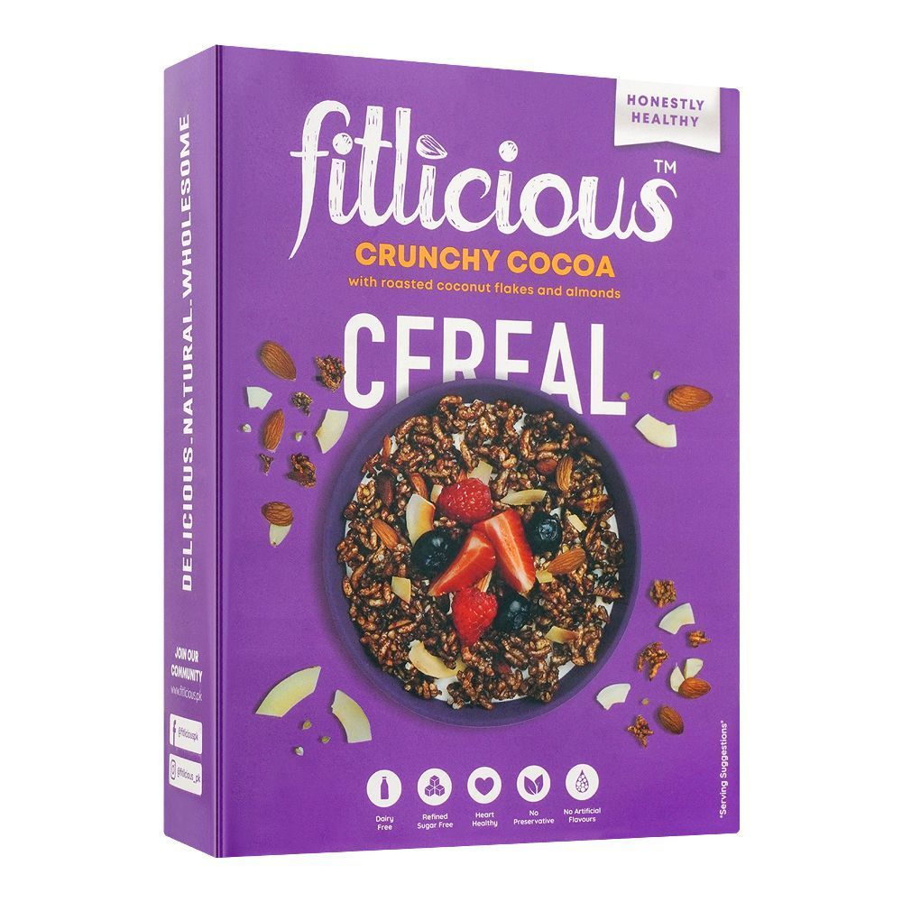 Fitlicious Crunchy Cocoa Cereal Box 300g