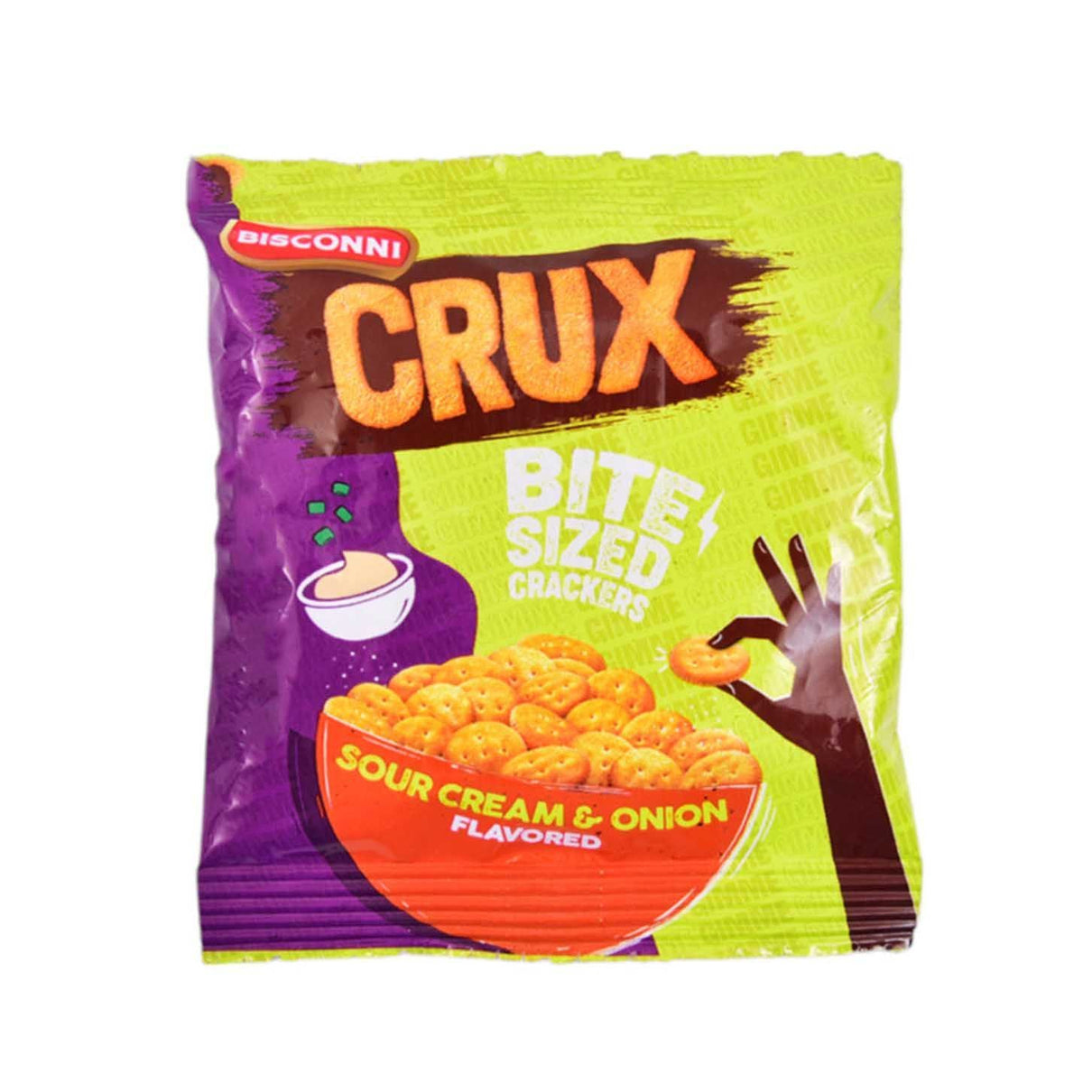 Bisconni Crux Bite Crackers Sour Cream & Onion 7.7g