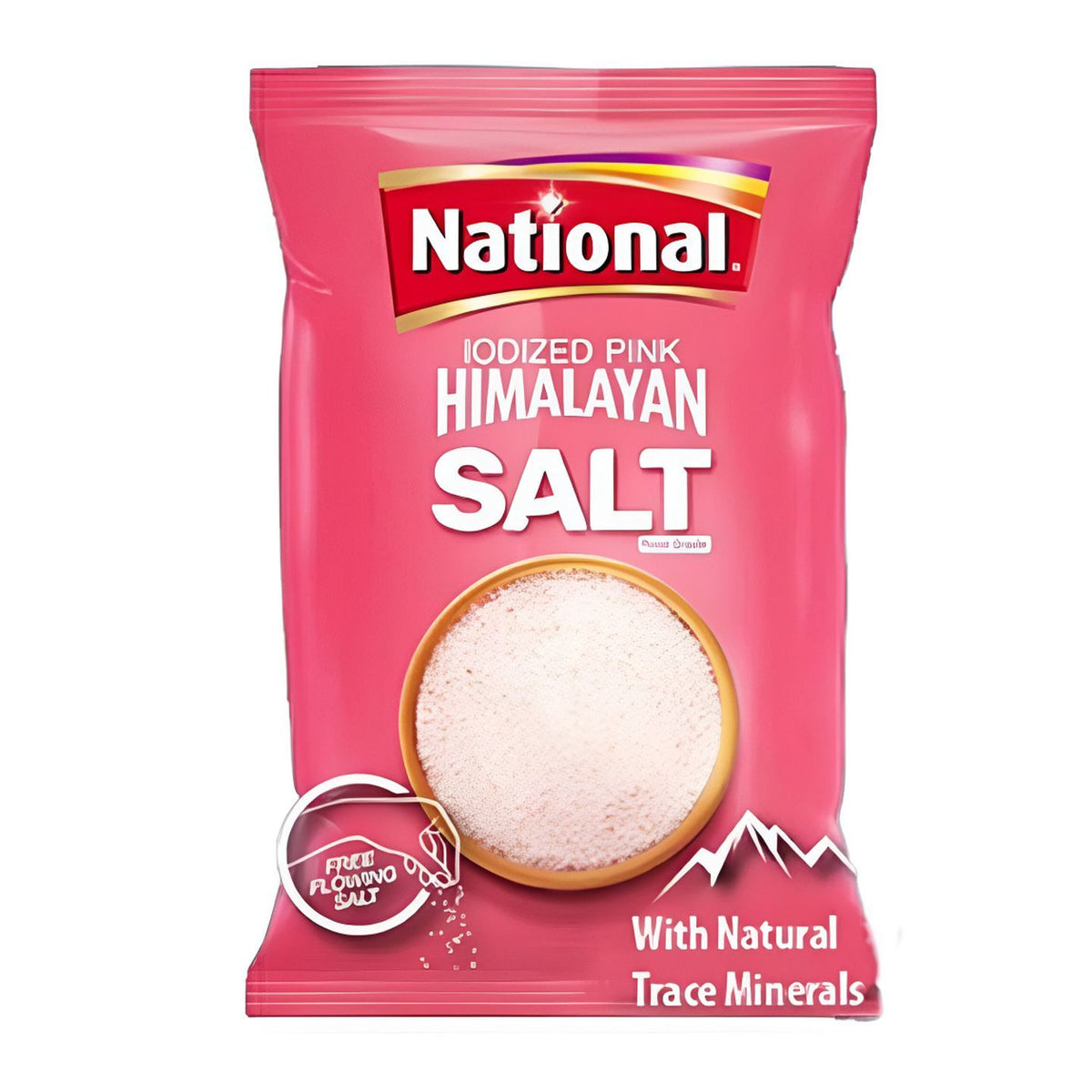 National Iodized Pink Himalayan Salt 800g
