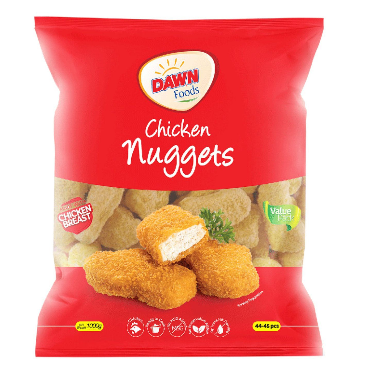 Dawn Foods Chicken Nuggets Value Pack (44 - 45 Pieces) 1000g