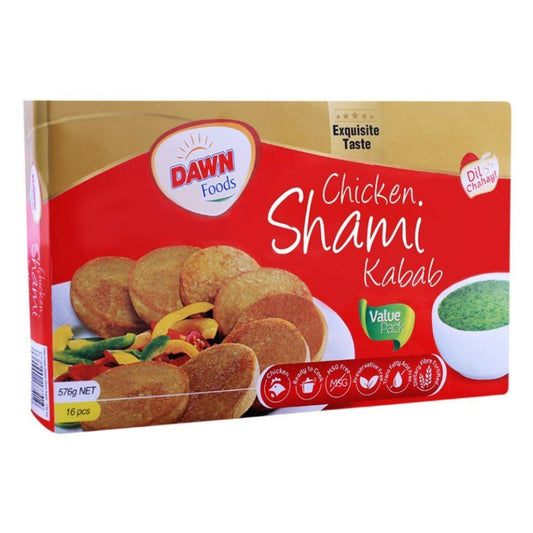 Dawn Foods Chicken Shami Kabab Value Pack (16 Pieces) 576g