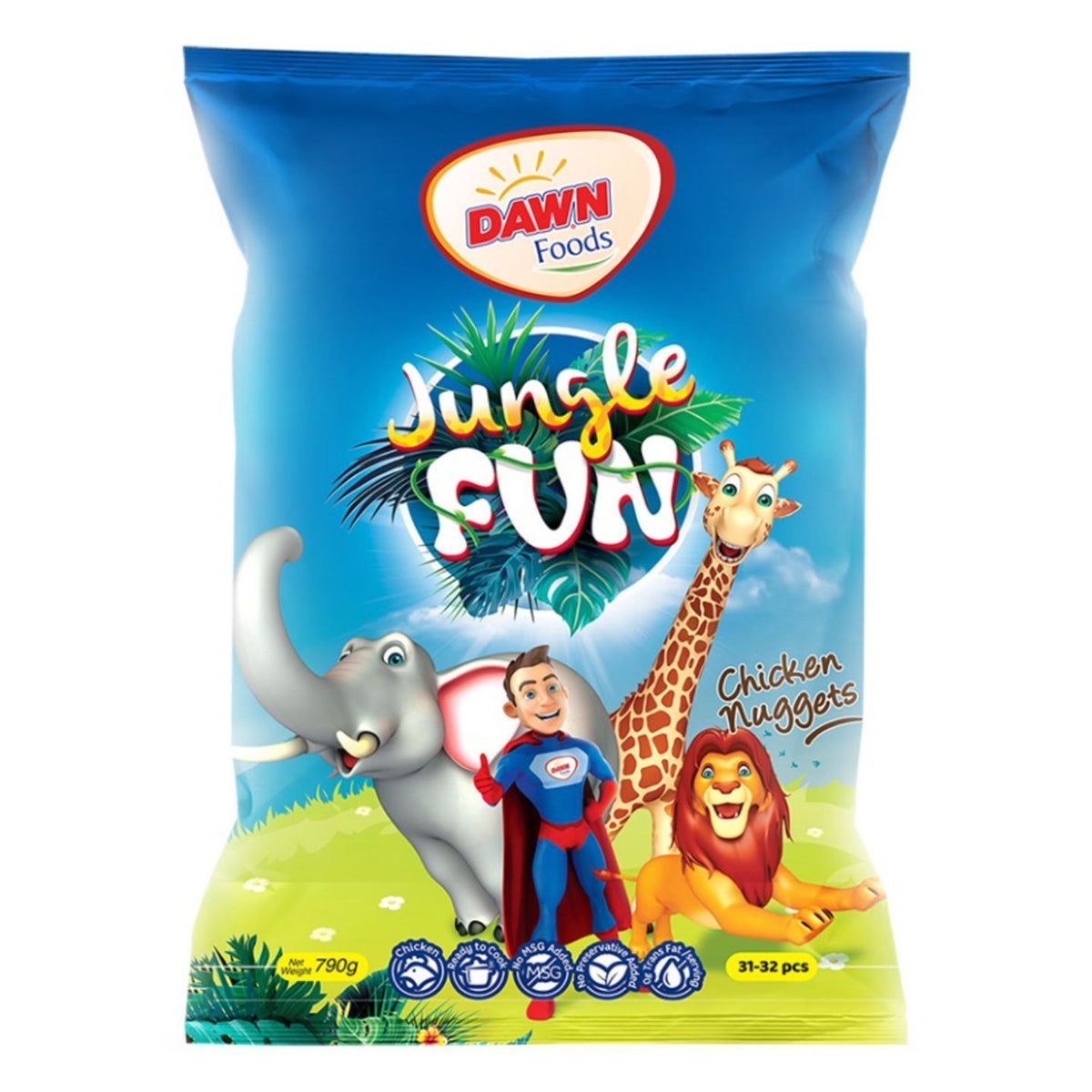 Dawn Foods Jungle Fun Nuggets Value Pack (31 - 32 Pieces) 790g