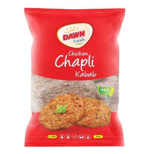 Dawn Foods Chicken Chapli Kabab Economy Pack (12 Pieces) 888g