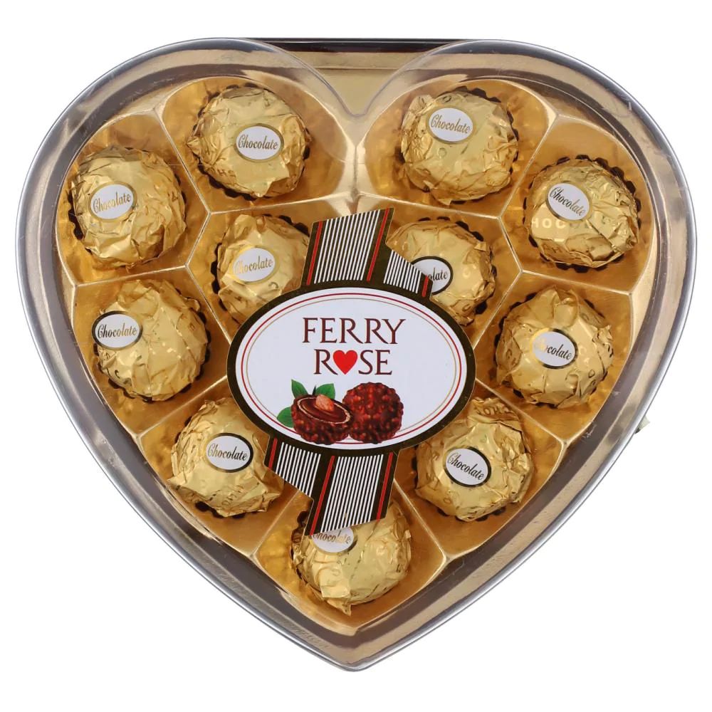 Ferry Rose Chocolate Heart Shape 150g