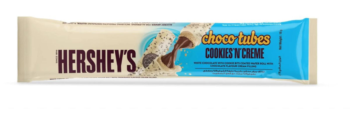 Hershey's Choco Tubes Cookies 'n' Cream 18g