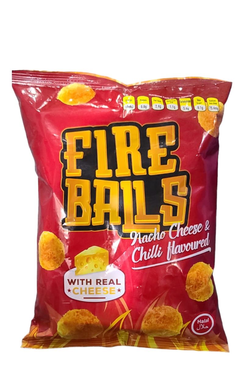 Fire Balls Nacho with Real Cheese 65g