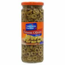 American Garden Olive Green Sliced 1 Piece