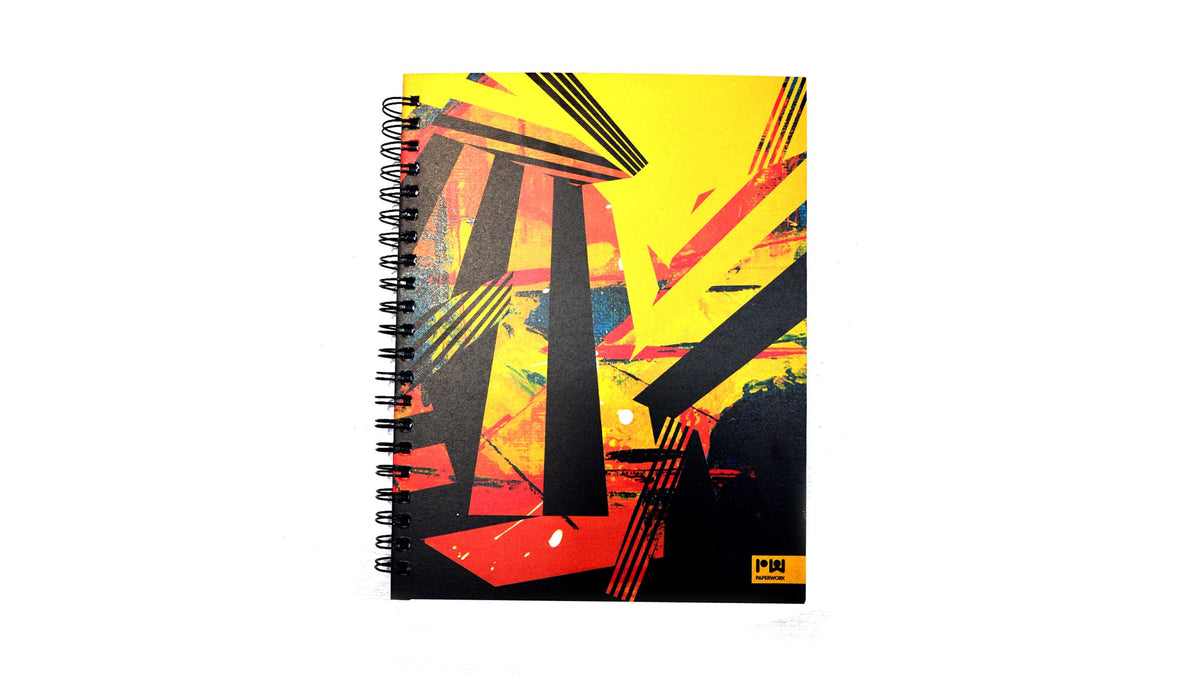 Paperwork A4 Notebook 4 Subject Yellow Shutter 1 Piece