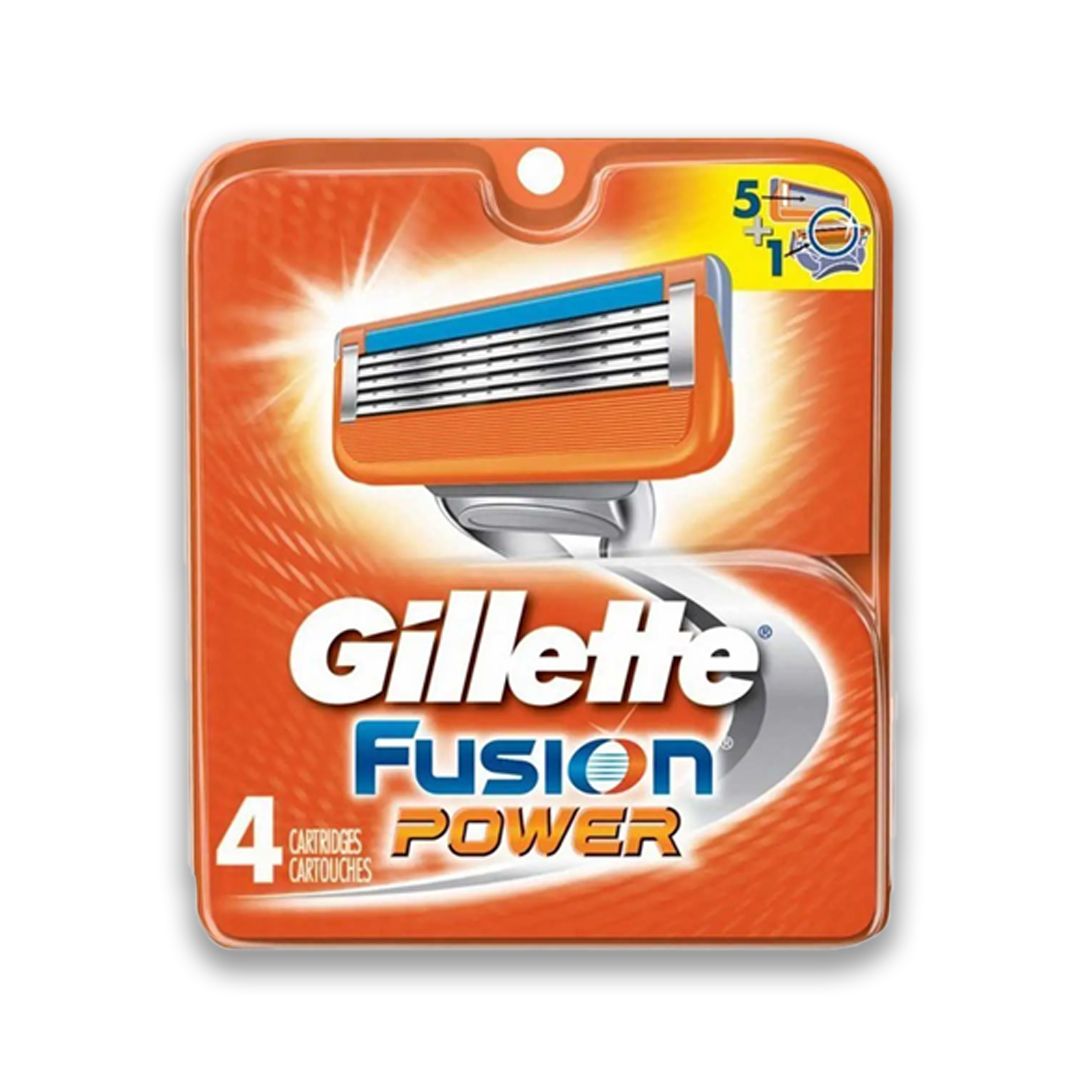 Gillette Fusion Power Shaving Razor Cartridge 4 Piece Pack