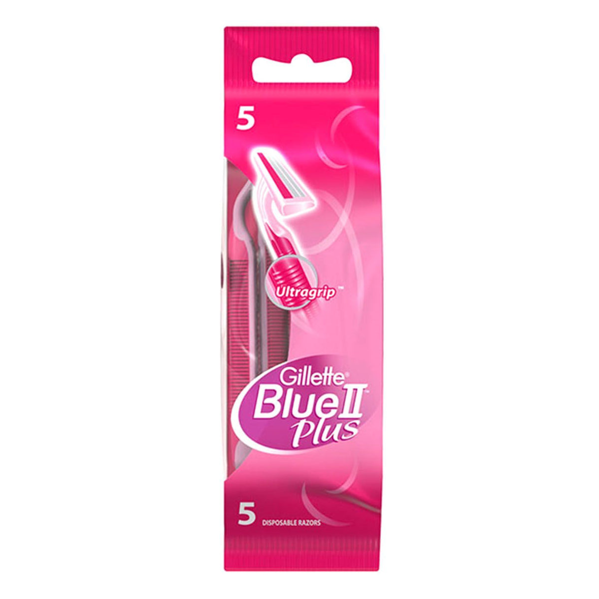 Gillette Blue II Plus Razor 5 Pieces
