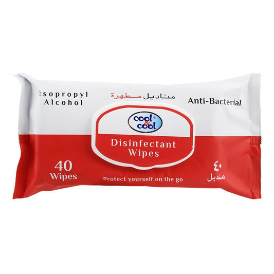Cool & Cool Disinfectant Wipes 40 Pieces