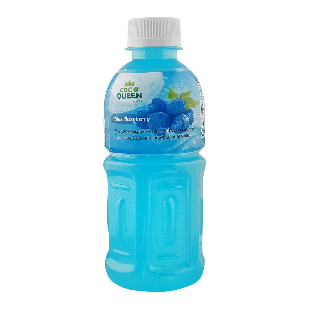 Coco Queen Nata De Coco Blue Raspberry Juice 320ml