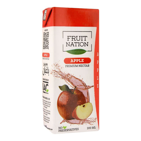 Fruit Nation Premium Nectar Apple 200ml
