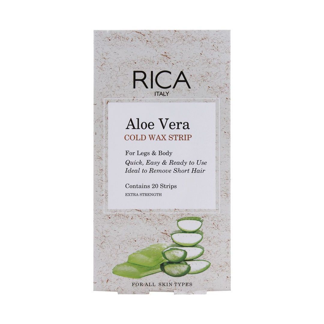Rica Aloe Vera Cold Body Wax Strip 20 Pieces