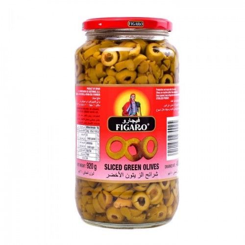 Figaro Sliced Green Olives 920g
