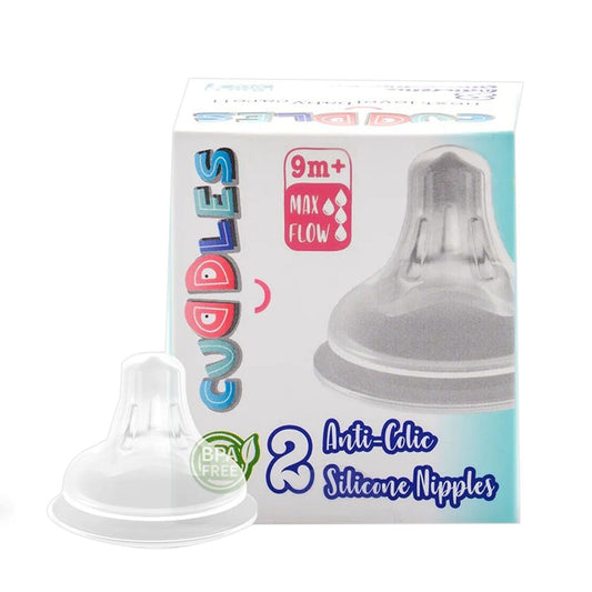 Cuddles Nipple 9m+ Max Flow Pack 2 Pieces
