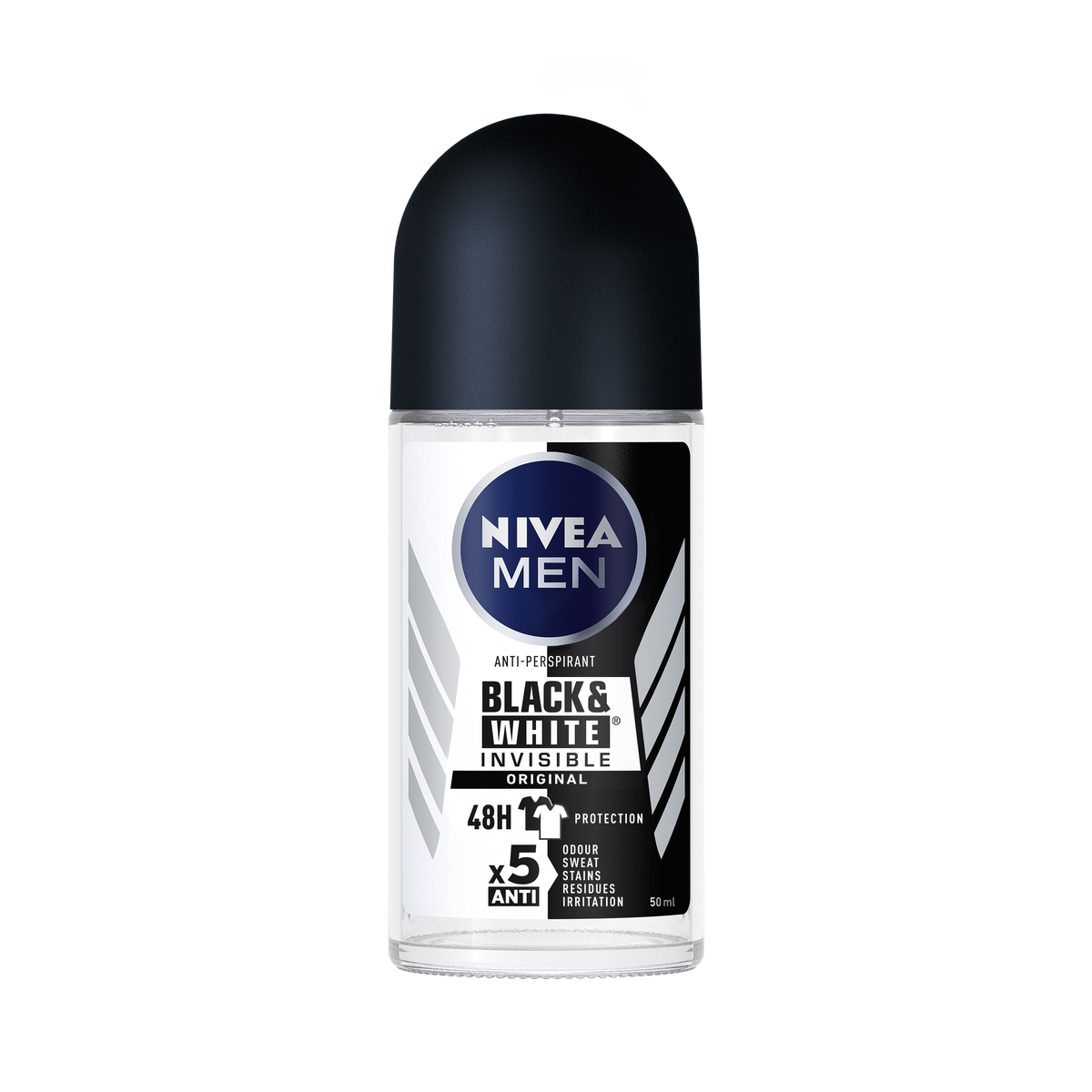Nivea Deodorant Roll On Men Black & White Invisible 50ml