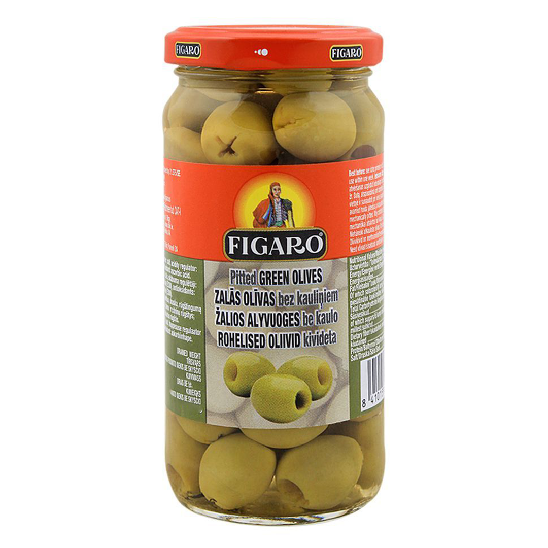 Figaro Green Olives Pitted Imported 240g