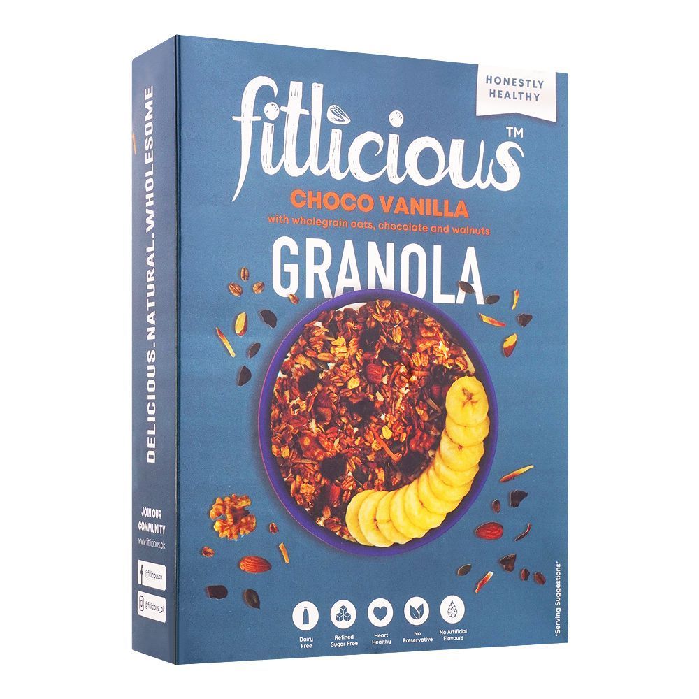 Fitlicious Choco Vanilla Granola Muesli Box 400g