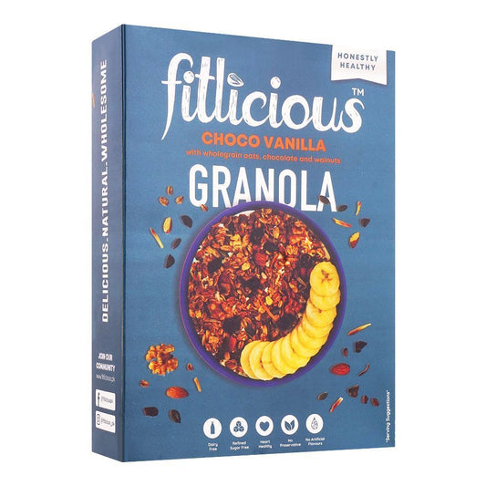 Fitlicious Choco Vanilla Granola Muesli Box 400g