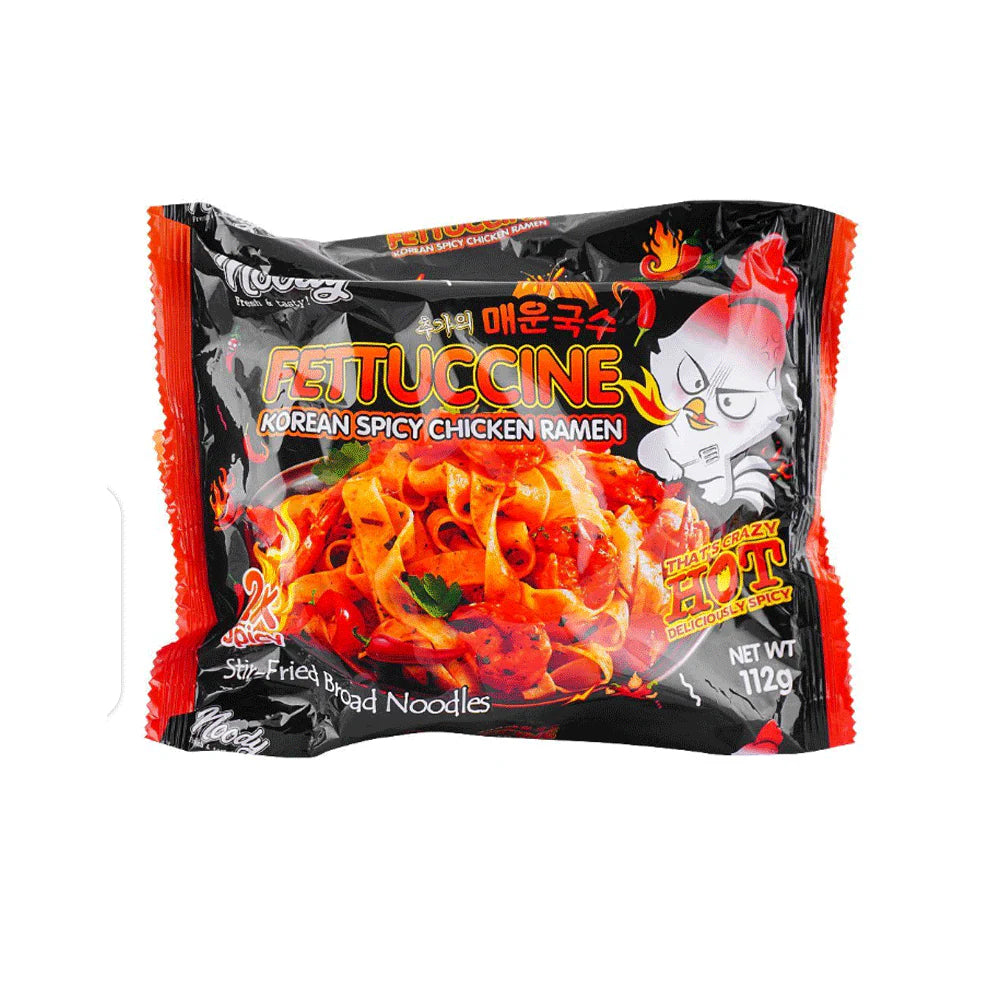 Noody Fettuccine Korean Spicy Chicken Ramen (Black) 112Gm