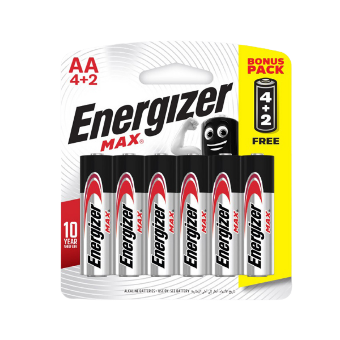 Energizer Max Alkaline 6 Pieces