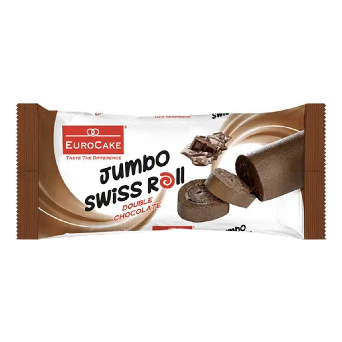 Eurocake Jumbo Swiss Roll Double Chocolate (Imported) 60g
