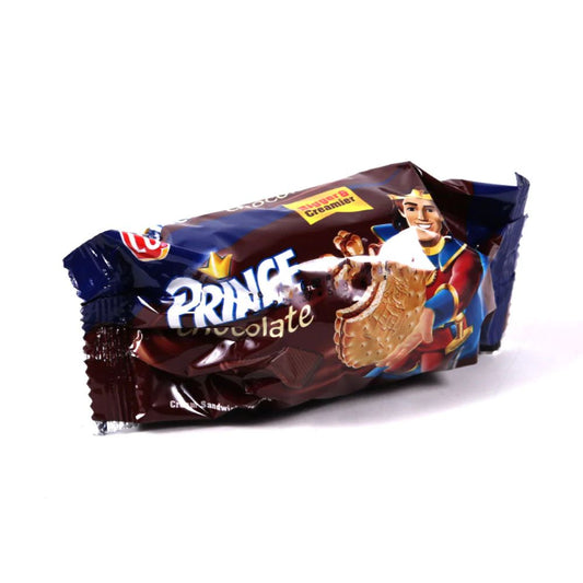 Lu Prince Chocolate Sandwich Biscuits Half Roll 50g