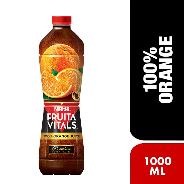 Nestle Fruita Vitals 100% Orange Juice 1l