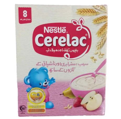 Neslte Cerelac Apple , Strawberry & Nashpati 175g