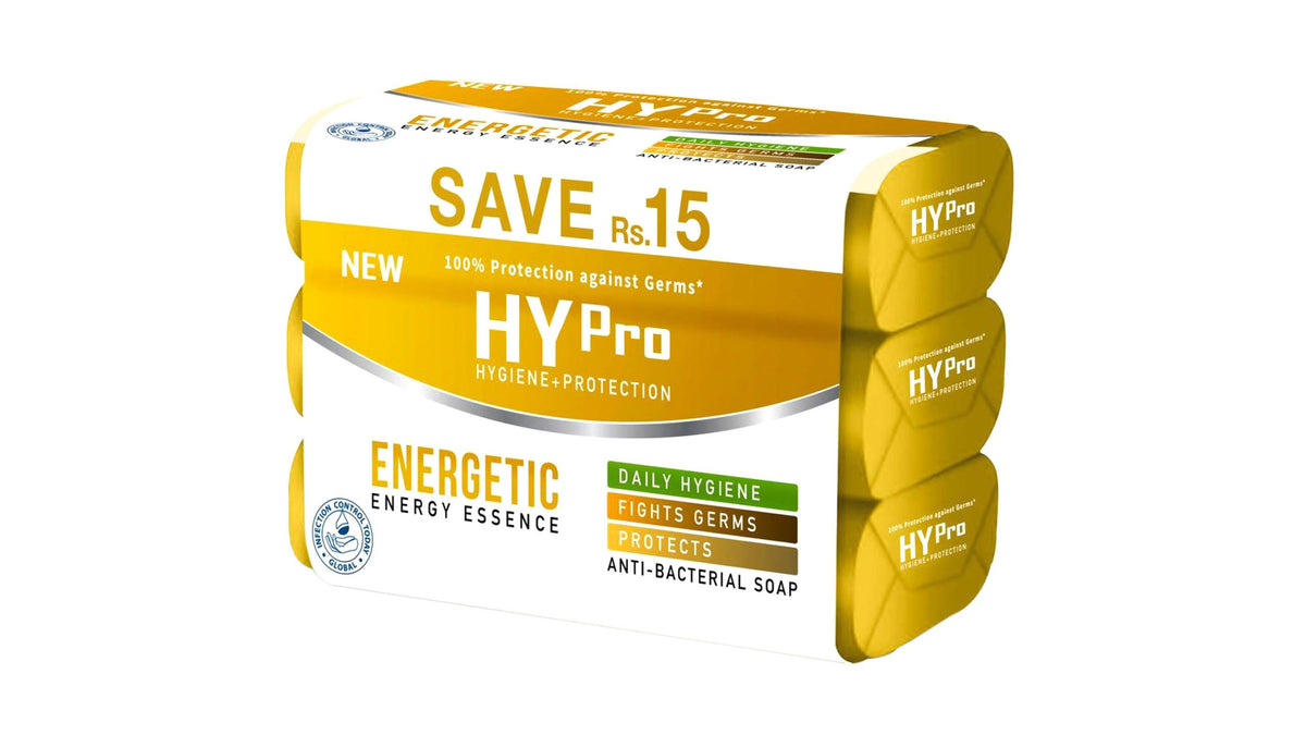 Hypro Soap LB Energetic Sav-Pack 3 Pieces x 128g