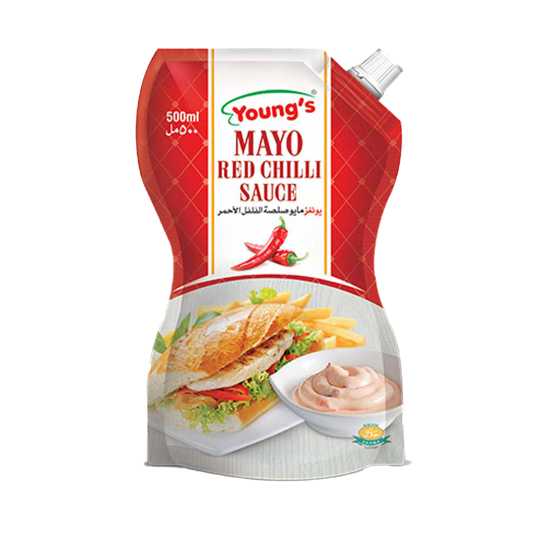Young's Mayo Red Chilli 500ml