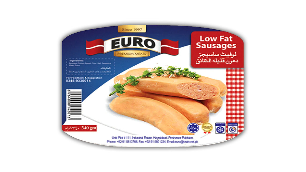 Euro Frankfurter Low Fat Sausages 340g