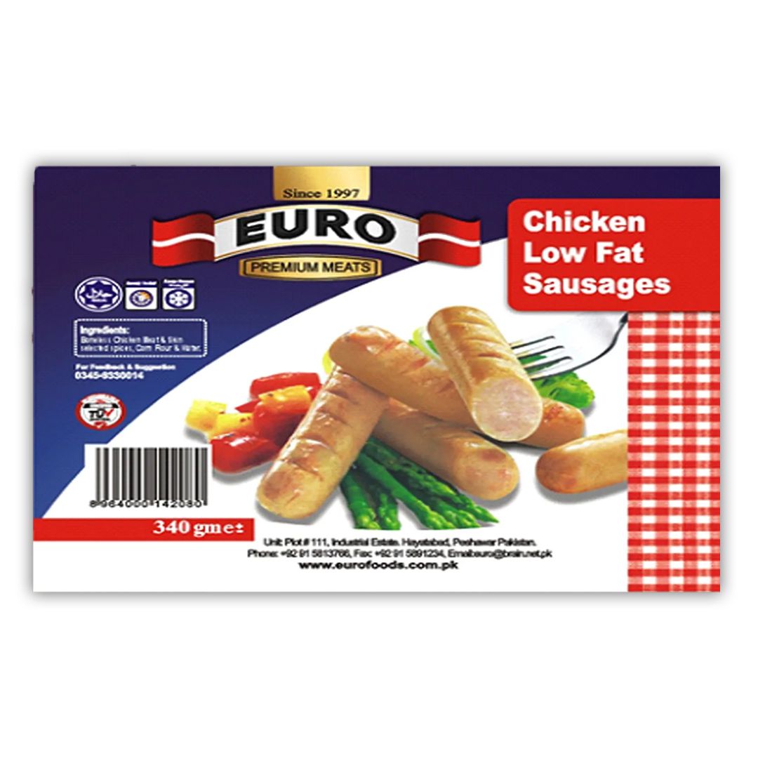 Euro Chicken No Fat Sausages 340g