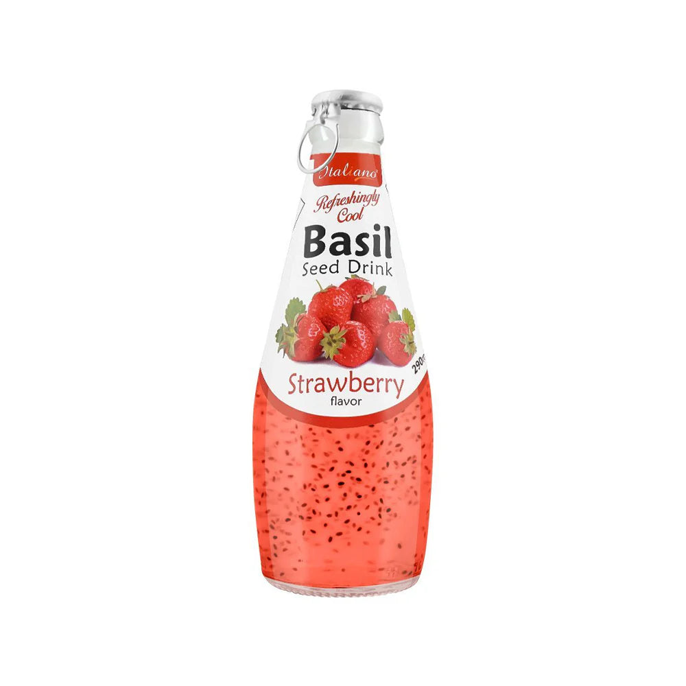 Fitroot Strawberry Basil Seed Drinks 290ml