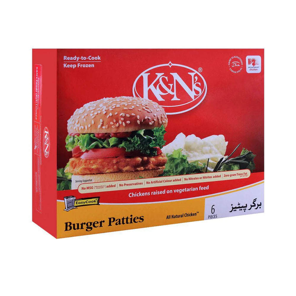 K&N's Food Food Burger Patties 400g