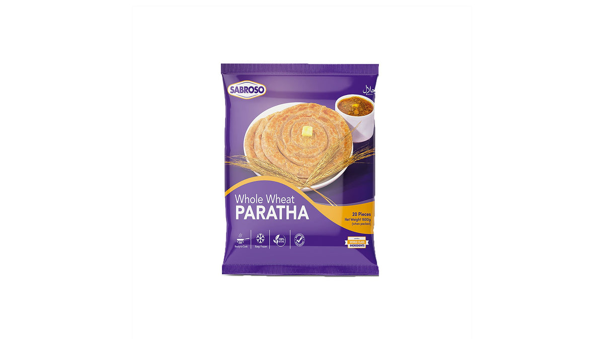 Sabroso Whole Wheat Paratha (20 Pieces) 1600g