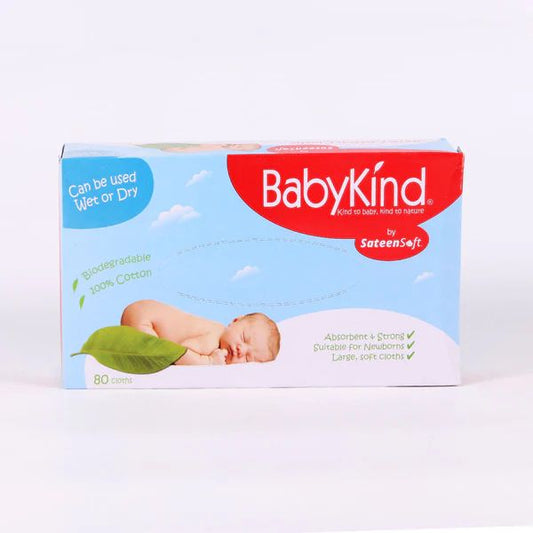 Sateen Soft Babykind Baby Wipes Box 80 Pieces
