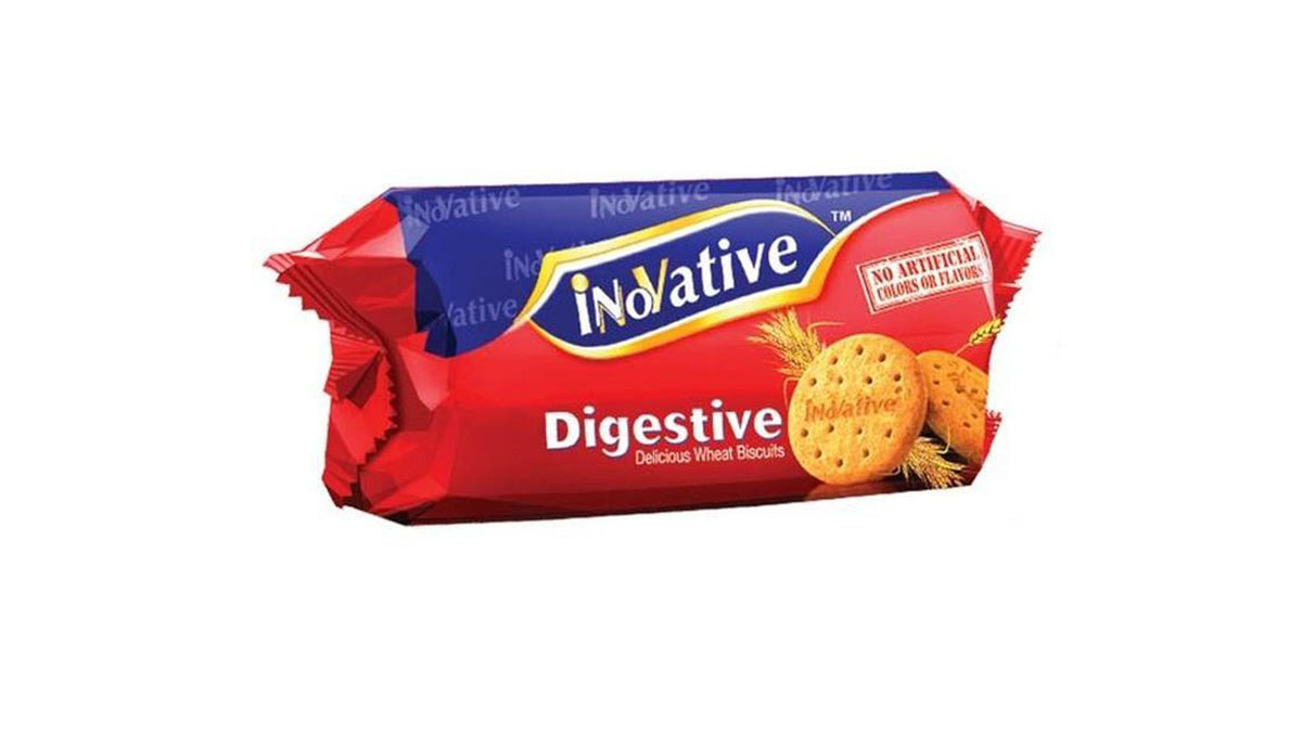 Innovative Digestive Delicious Wheat Biscuits Half Roll 64g