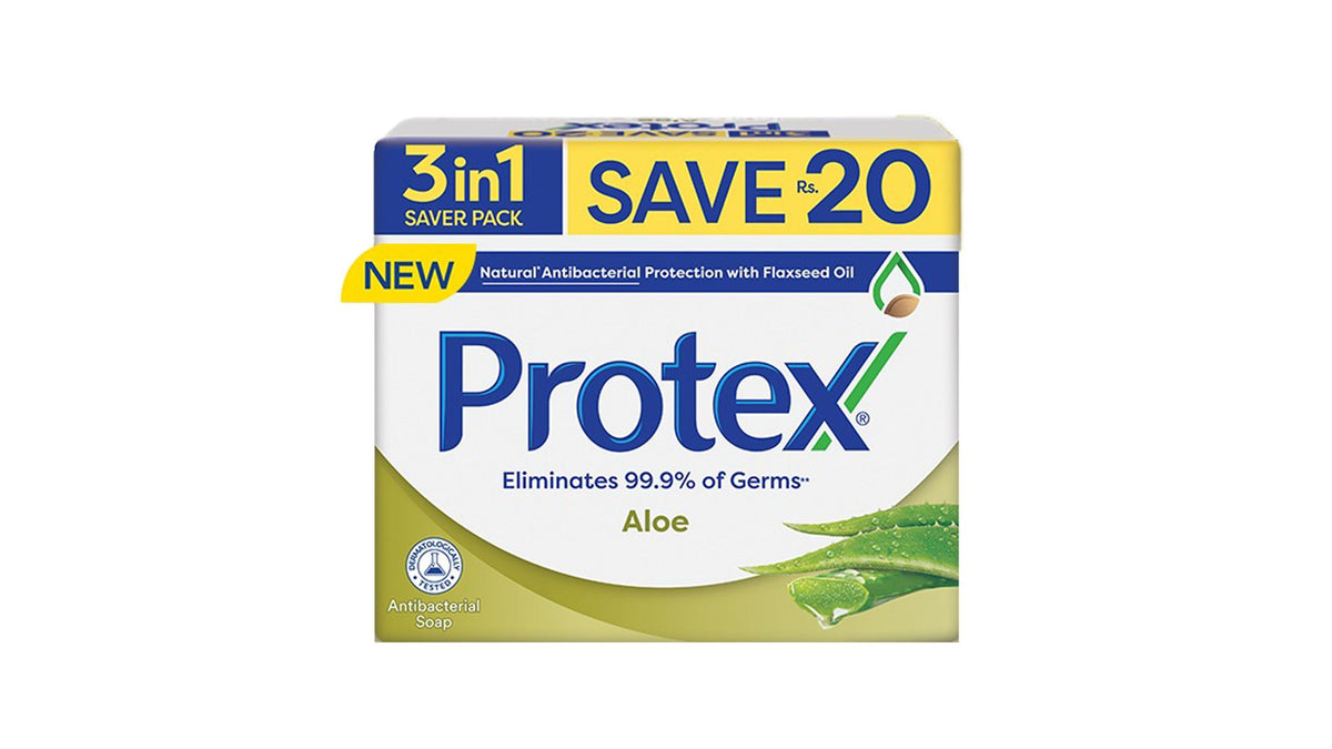 Protex Bar Soap Saver Packets Aloe 3 x 135g