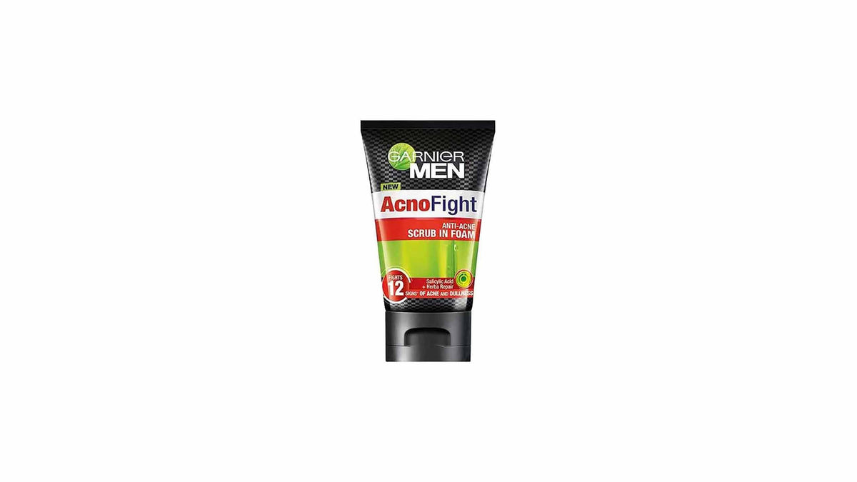 Garnier Men Acno Fight Anti Acne Scrub in Foam 100ml