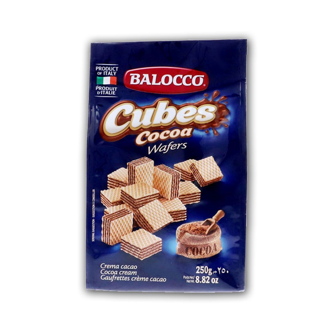 Balocco Cubes Wafers Cocoa 250g