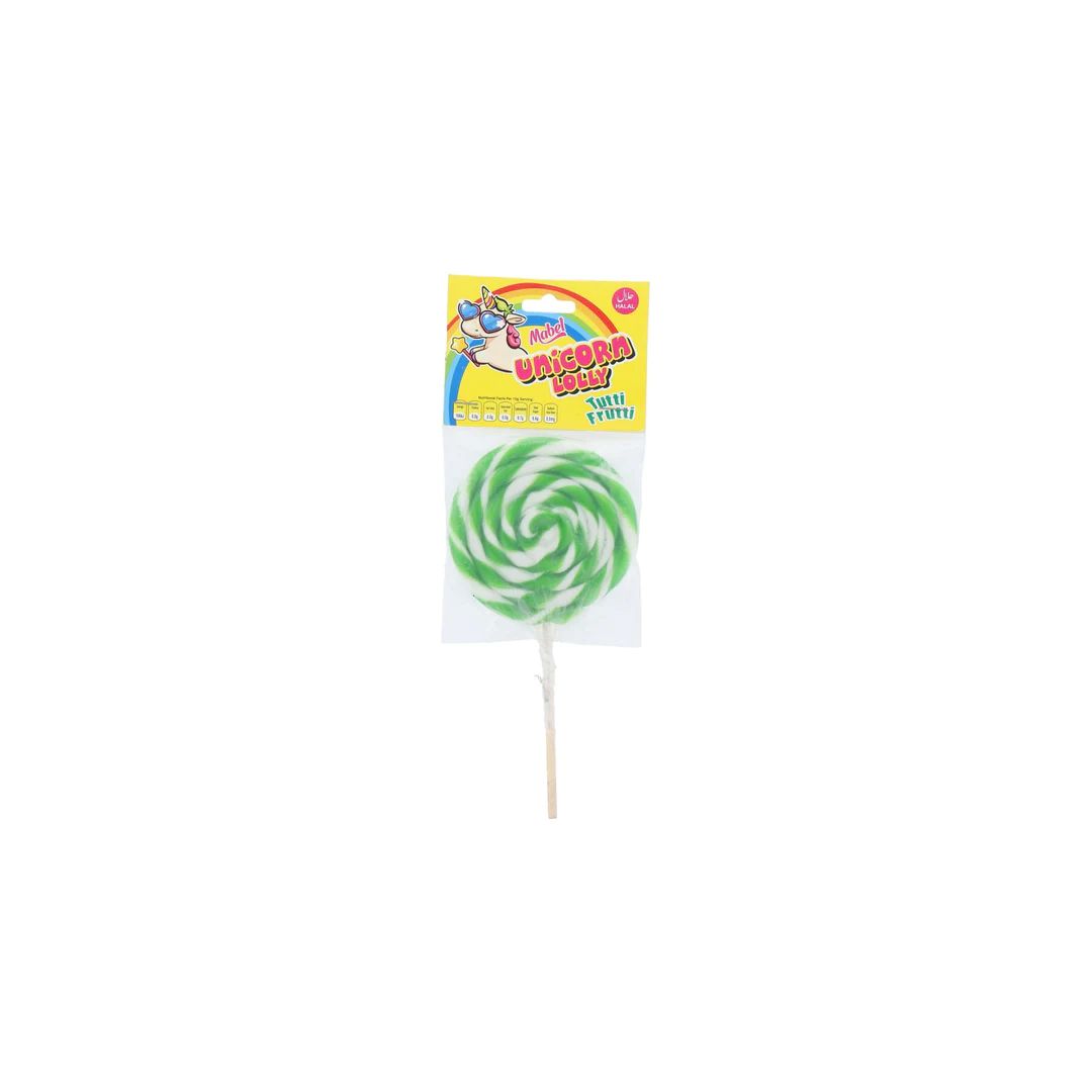 Mabel Unicorn Lolly Tutti Frutti Lollipop 1 Unit